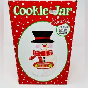 Festive Snowman Cookie Jar